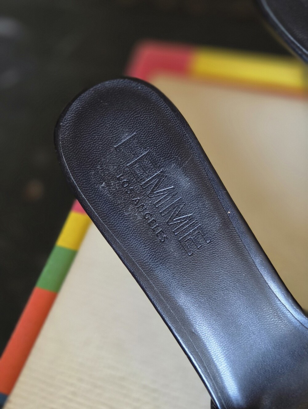 FEMME LA Saint Slipper Heels - Black - Picture 4 of 7